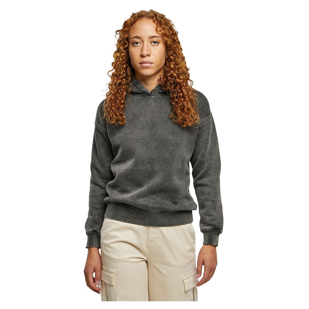 

Худи Urban Classics Stone Washed, серый