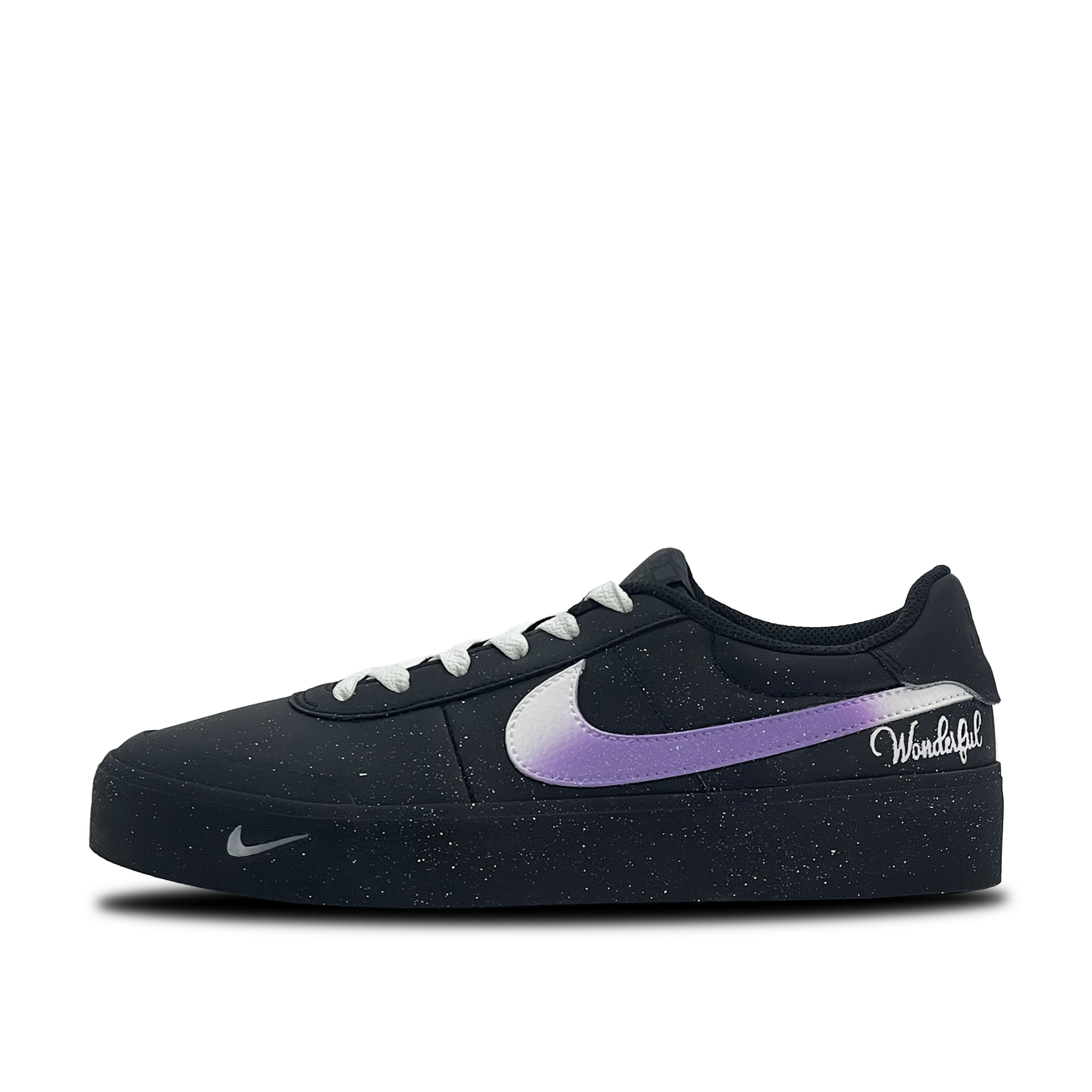

Nike Кроссовки Court Shot Light Purple Shadow с низким верхом, устойчивые к истиранию, мужские, черные, белые, фиолетовые