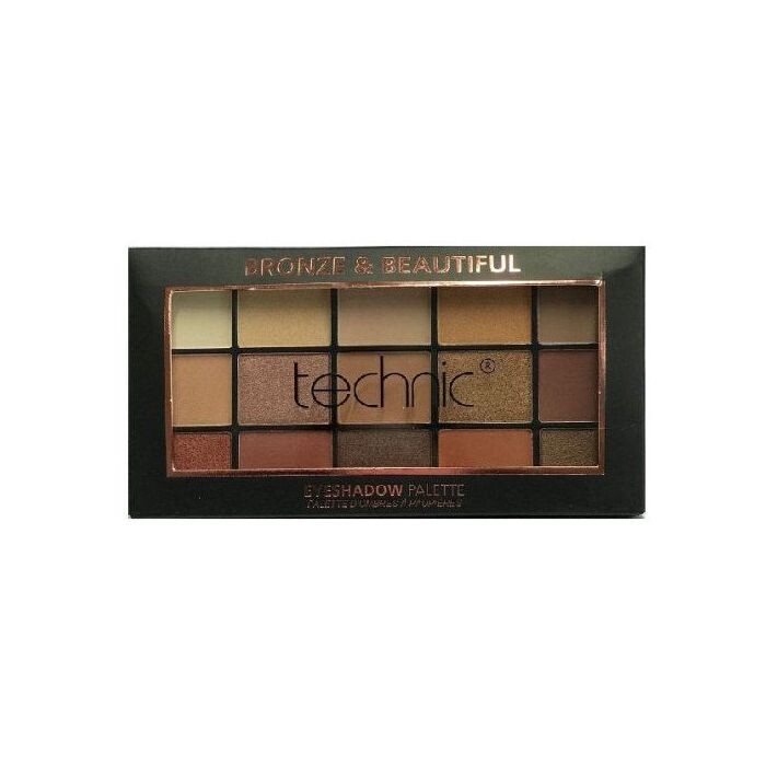 

Тени для век Bronze & Beautiful Paleta de Sombras Technic, Multicolor