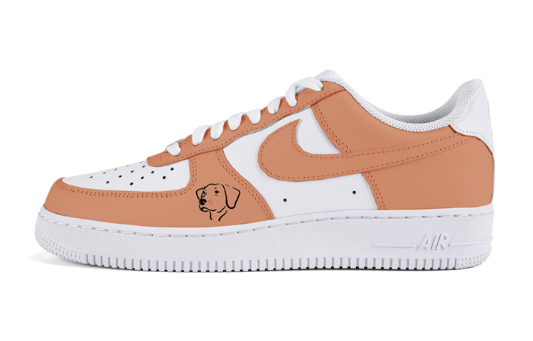 

Nike Air Force 1 Low-Top Skateboard Мужские Оранжево-красные