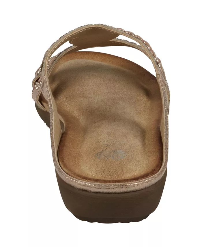 Женские босоножки-слипоны Alora с декоративными элементами GC Shoes, розовый — фото 3