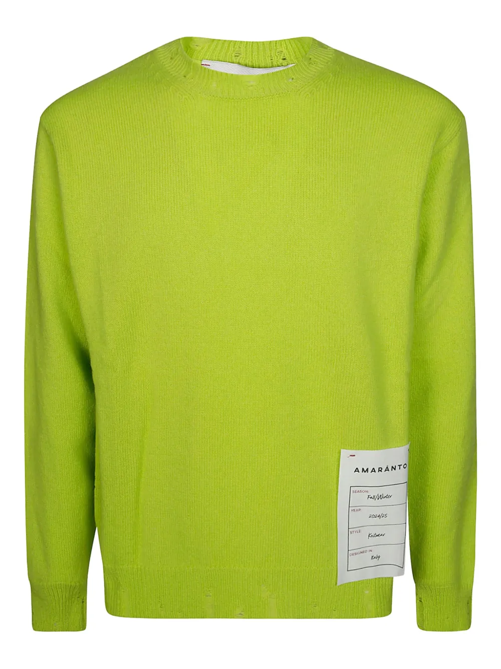 

Свитер с круглым вырезом Amaranto, зеленый