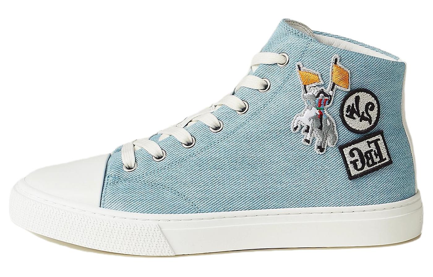 HERMES Кроссовки для скейтбординга Illico High Top, женские, светло-голубые