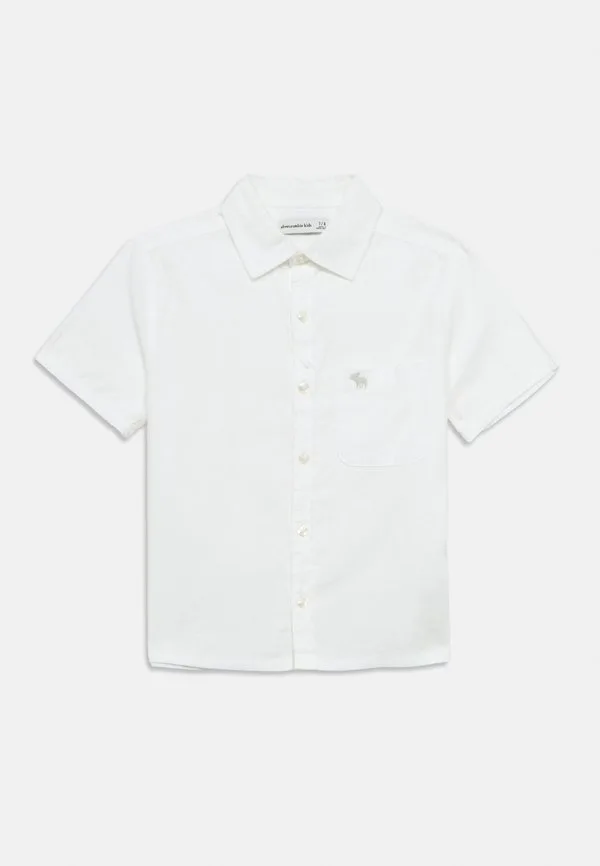 Рубашка с коротким рукавом и иконкой Abercrombie & Fitch, Bright White