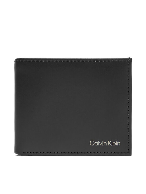 

Мужской кошелек Ck Smooth Trifold W/ Coin LV04D1103G Calvin Klein, черный
