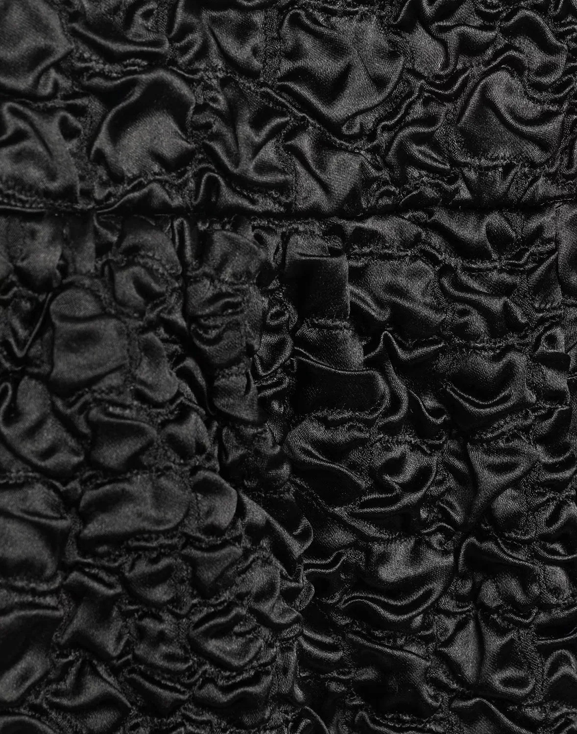 Шорты сатиновые с высокой посадкой SAINT LAURENT черные — фото 4