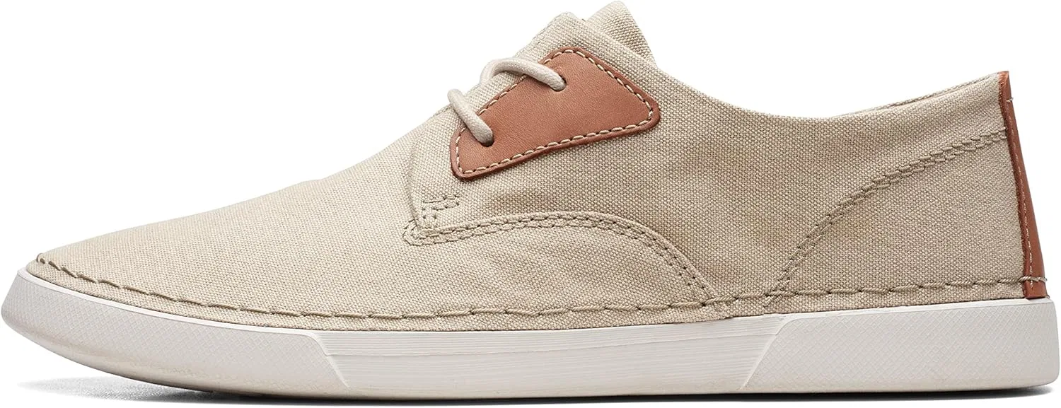 Мужские кроссовки Clarks Gereld Tie Trainers, 2-Sand Textile