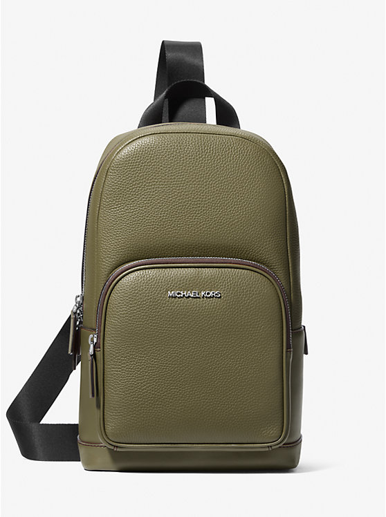 

Сумка-Слинг Cooper из шагреневой кожи Michael Kors, зеленый