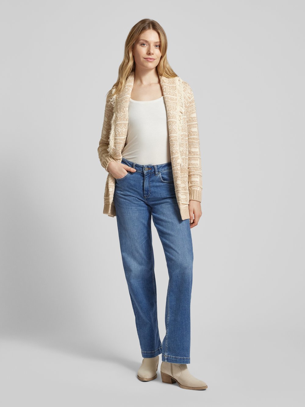 

Кардиган с воротником-лацканом модель 'RUZITA' Lauren Ralph Lauren, песочный