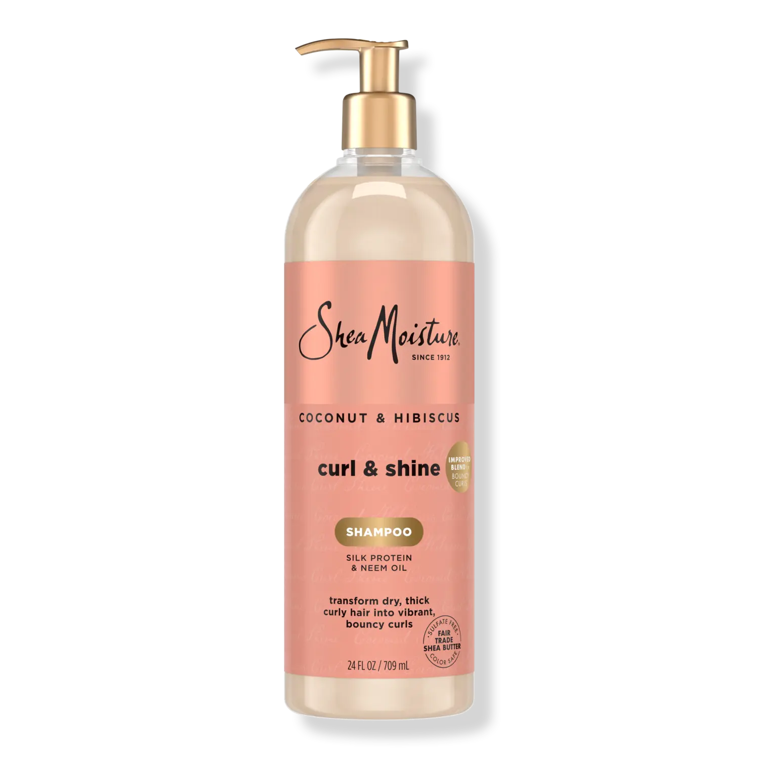 

Шампунь для кудрявых волос с кокосом и гибискусом, придающий блеск. SheaMoisture, 24.0 oz
