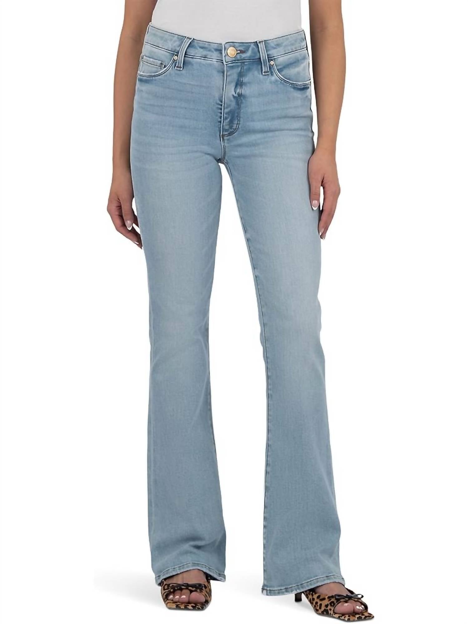 

KUT FROM THE KLOTH Джинсы Ana High Rise Fab Ab Flare синего цвета