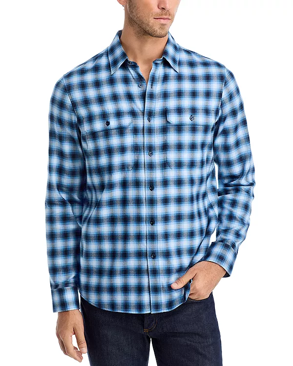 

Классическая рубашка в клетку на пуговицах Michael Kors, синий