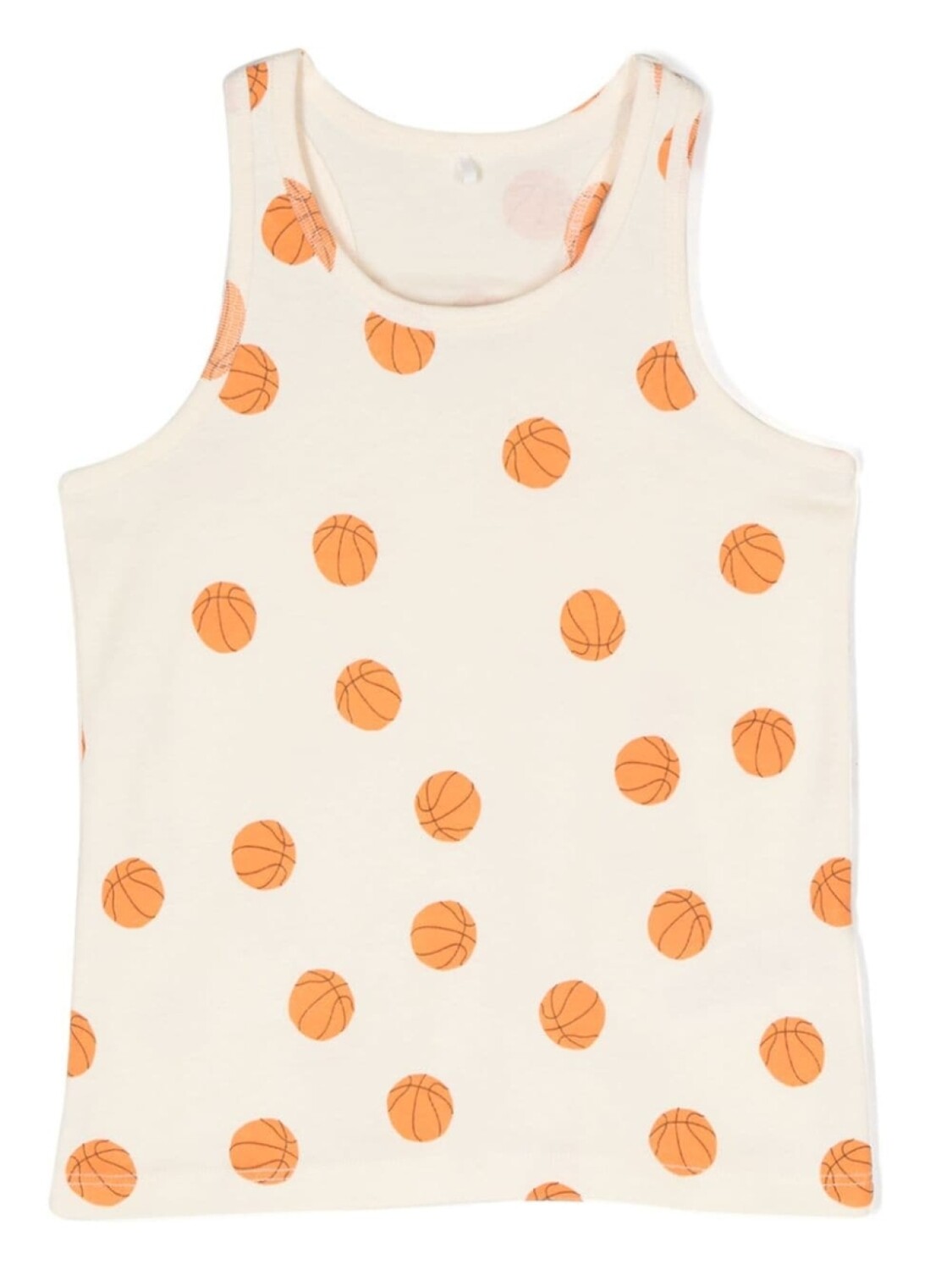 

Mini Rodini топ Basketball без рукавов, белый