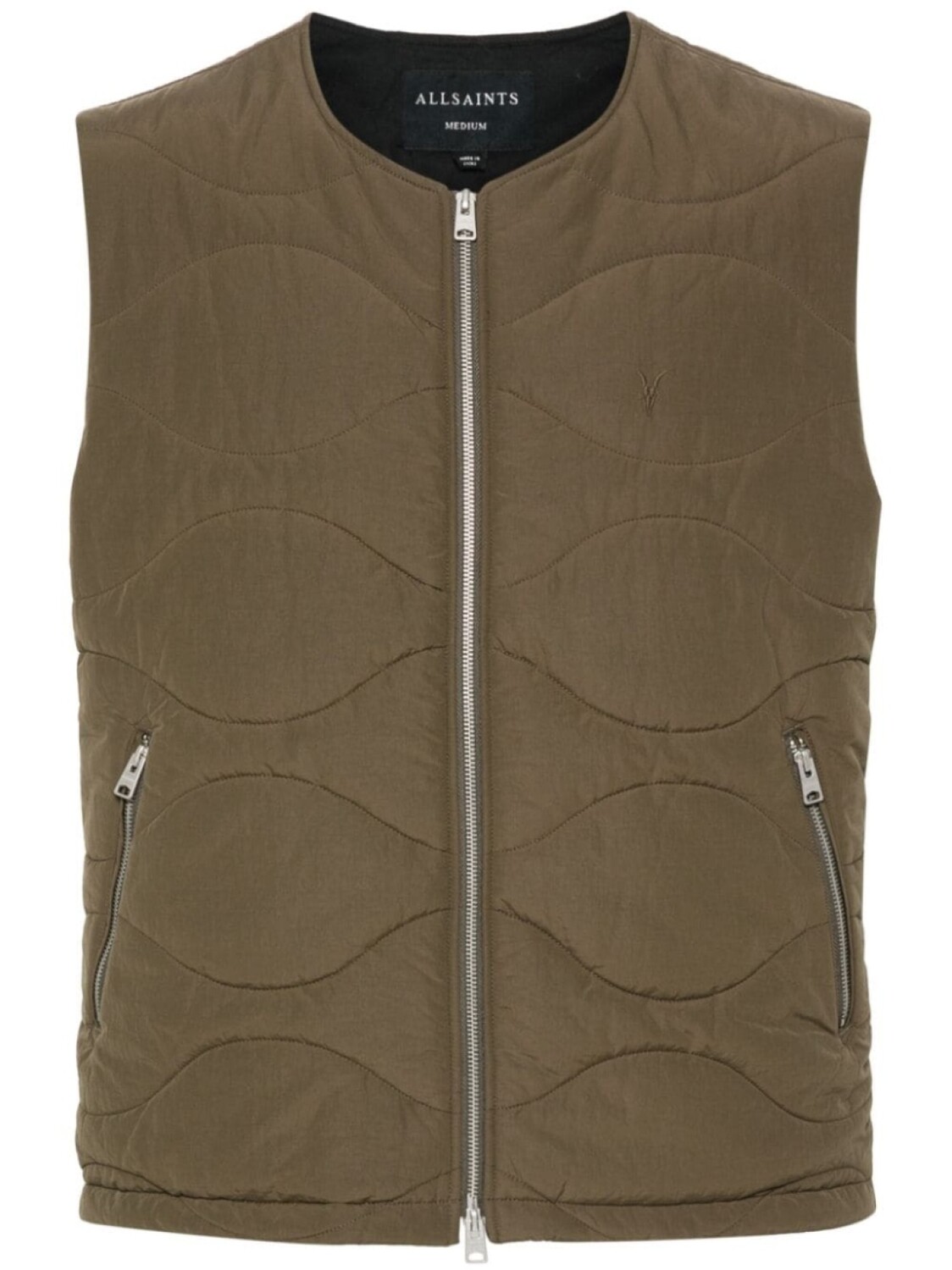 

AllSaints жилет Nebular, зеленый