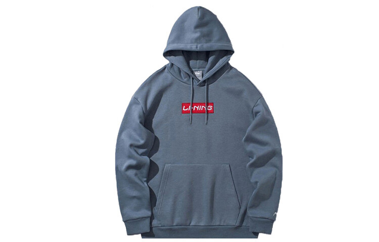 

Толстовка унисекс синяя Lining, синий