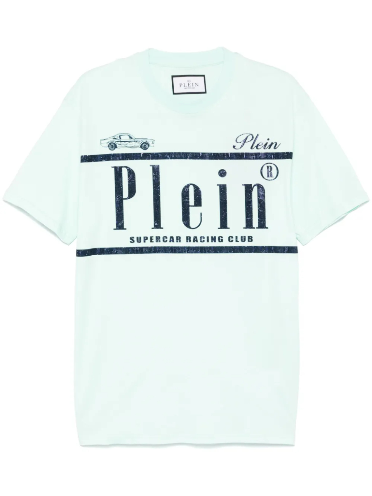 

Футболка с логотипом и стразами Philipp Plein, зеленый