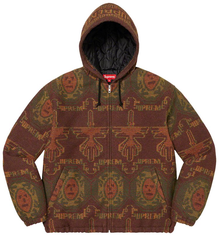 

Куртка Supreme Woven Hooded Jacket 'Rust', оранжевый