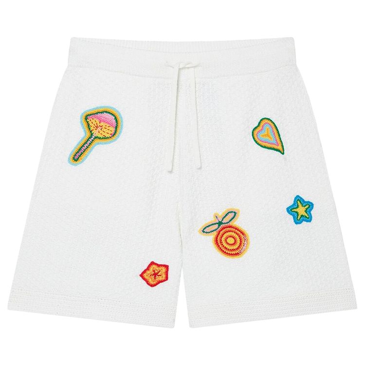 

Шорты Casablanca Crochet Motif Shorts 'White', белый