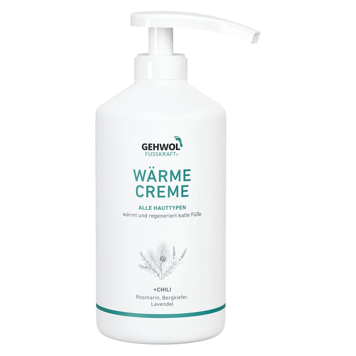 Согревающий крем для ног Gehwol Fusskraft Heat Cream 500 мл Magic Nails — фото 2