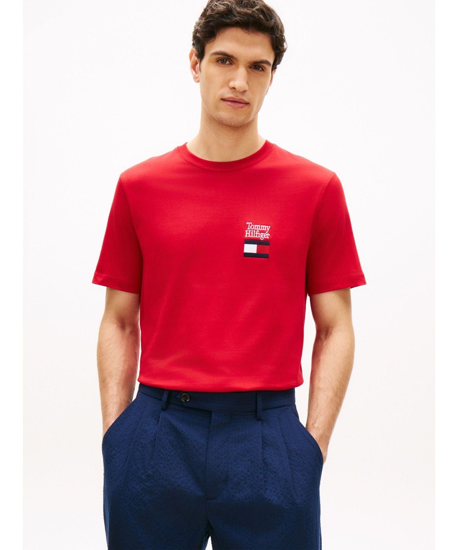 Футболка Brand Love Text Stack TOMMY HILFIGER, Red XLD