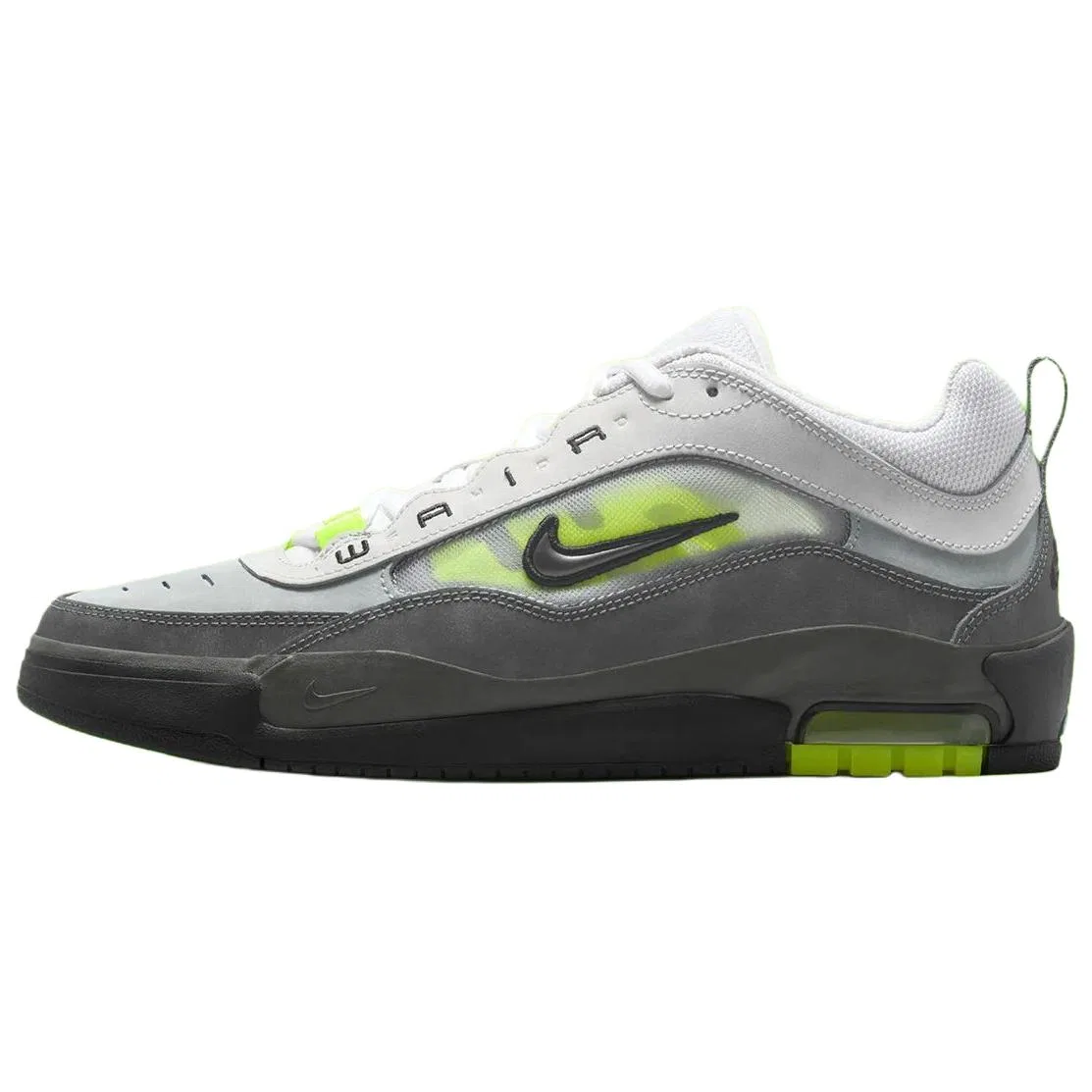Кроссовки скейтбординг Air Max Ishod Nike серо-черные