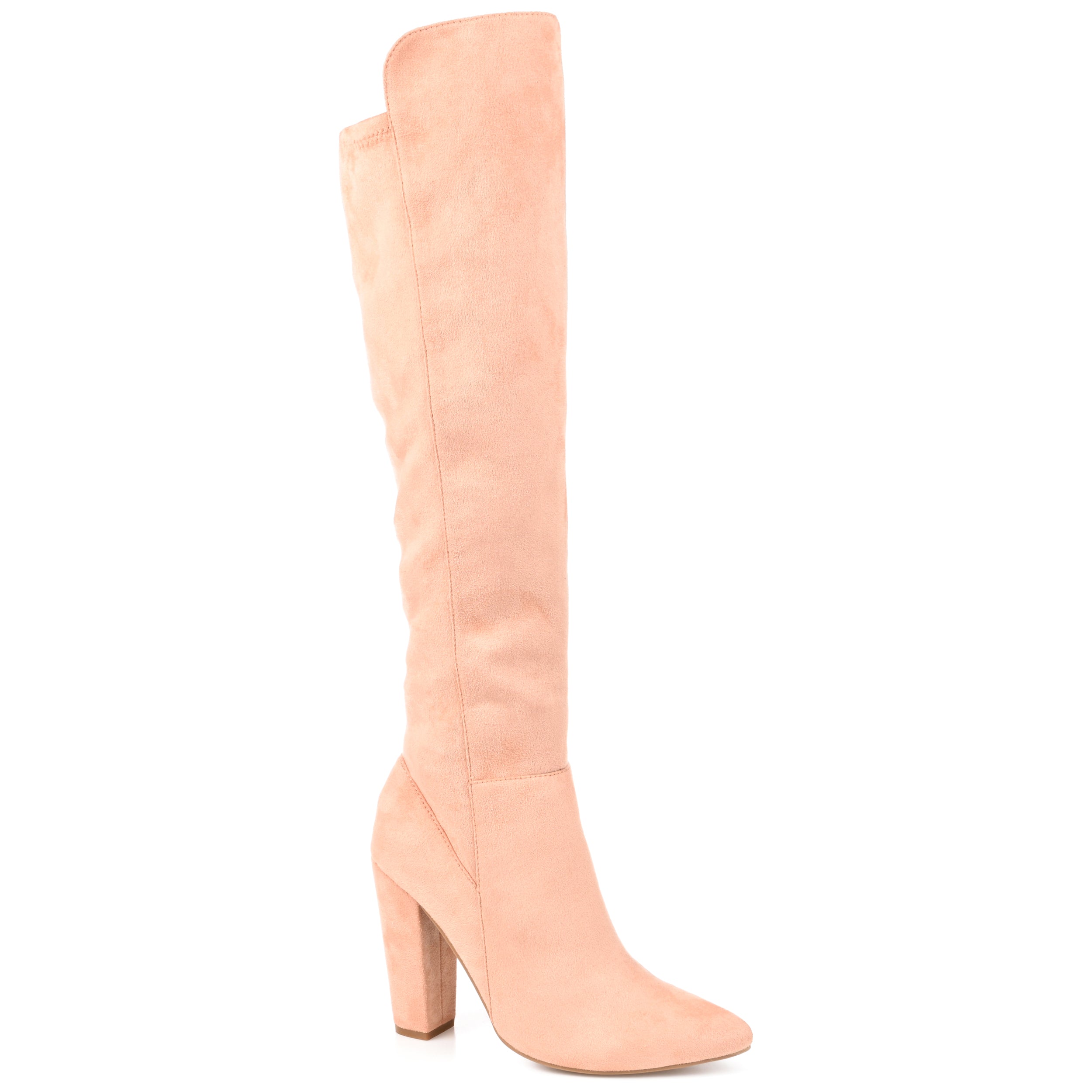 Женские ботинки Tru Comfort Foam Extra Wide Calf Dominga из коллекции Journee, персиковый