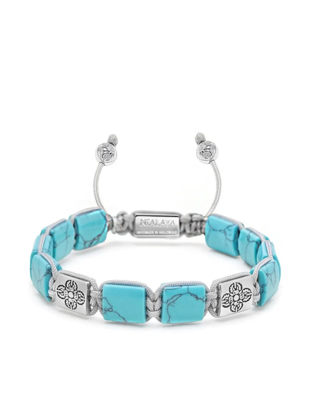 

Браслет The Dorje Flatbead Collection Nialaya Jewelry, серебяный