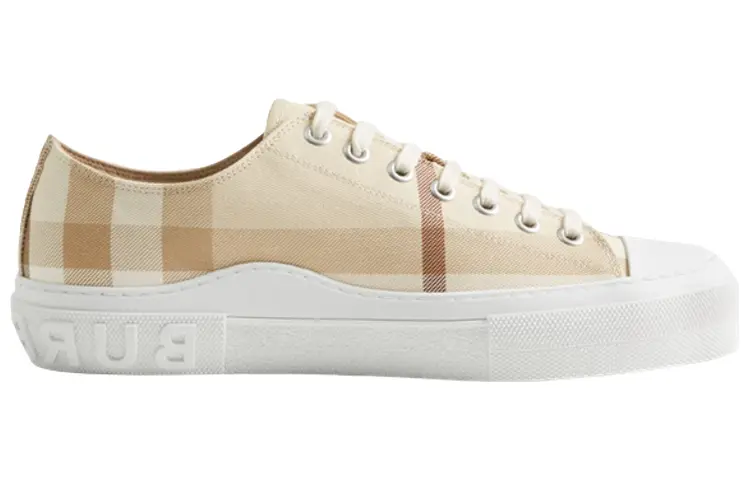 Кроссовки мужские Burberry, бежевый / белый — фото 2