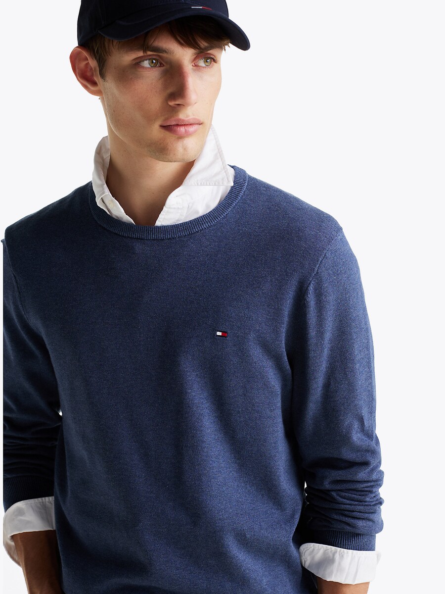 Свитер TOMMY HILFIGER Essential, темно-синий — фото 3