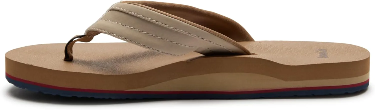 Sanuk Mens Ziggy ST | Flip Flops for Men | Mens Сандалии | Beach Сандалии | Water Friendly & Lightweight | Comfort Footbed — фото 4