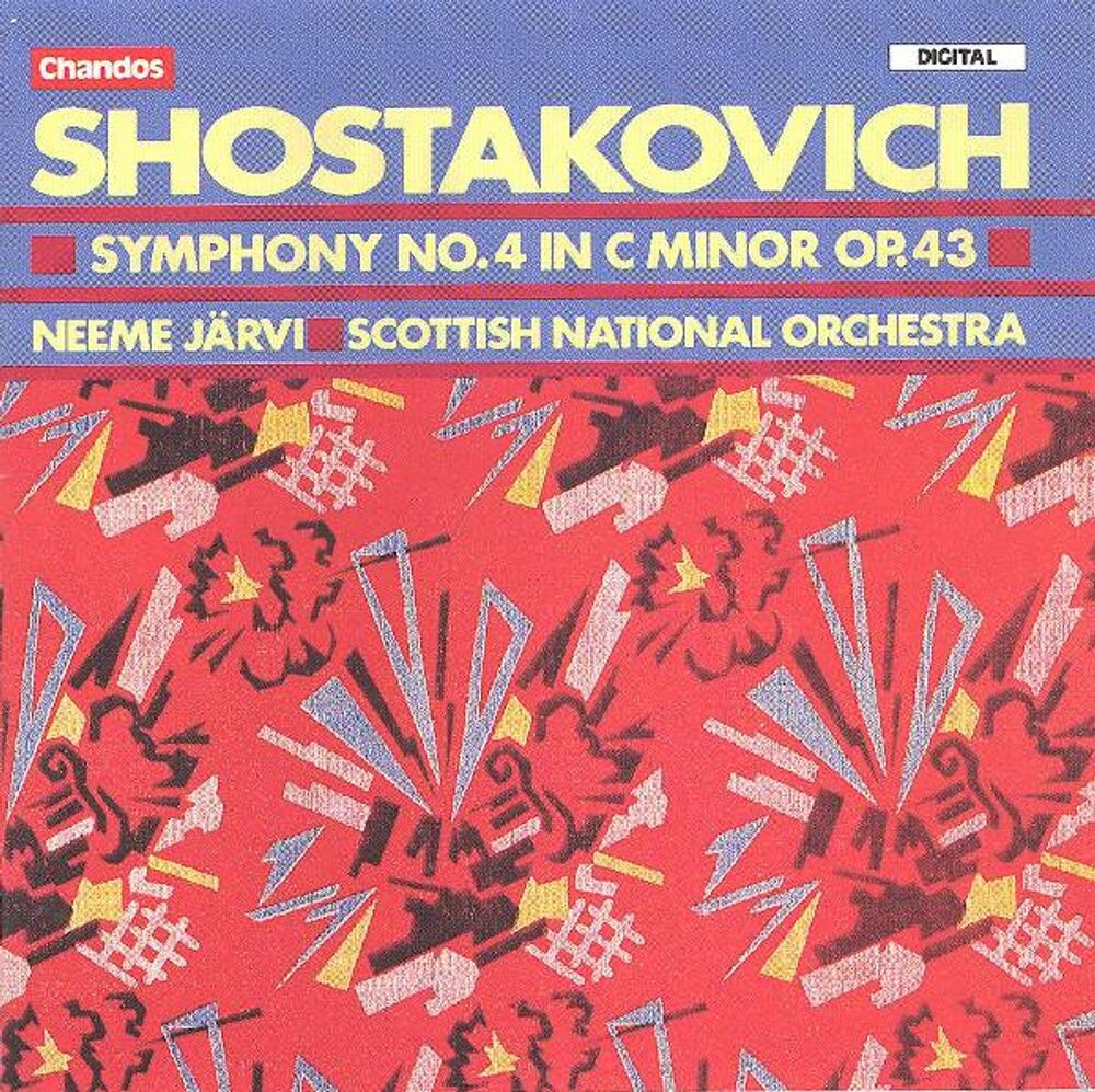 

Диск CD Shostakovich: Symphony No. 4 in C Minor, Op. 43 [Import] - Dmitri Shostakovich, Neeme Järvi, Scottish National Orchestra
