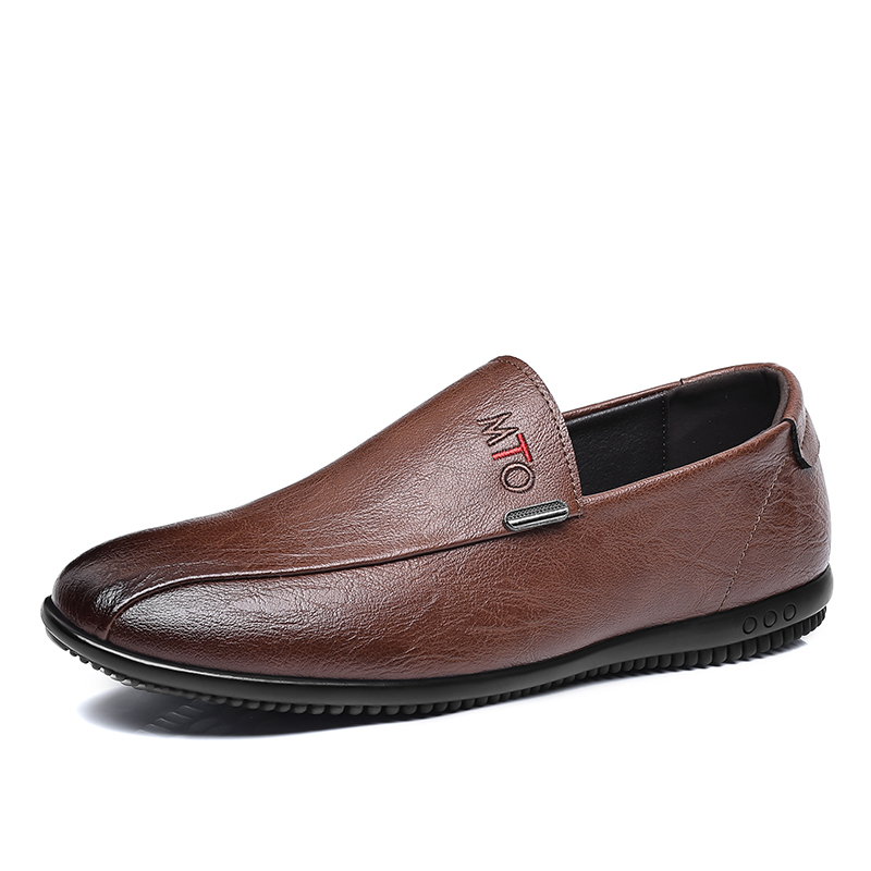 

Bindu Коричневые кожаные туфли для бизнеса мужские, цвет Brown