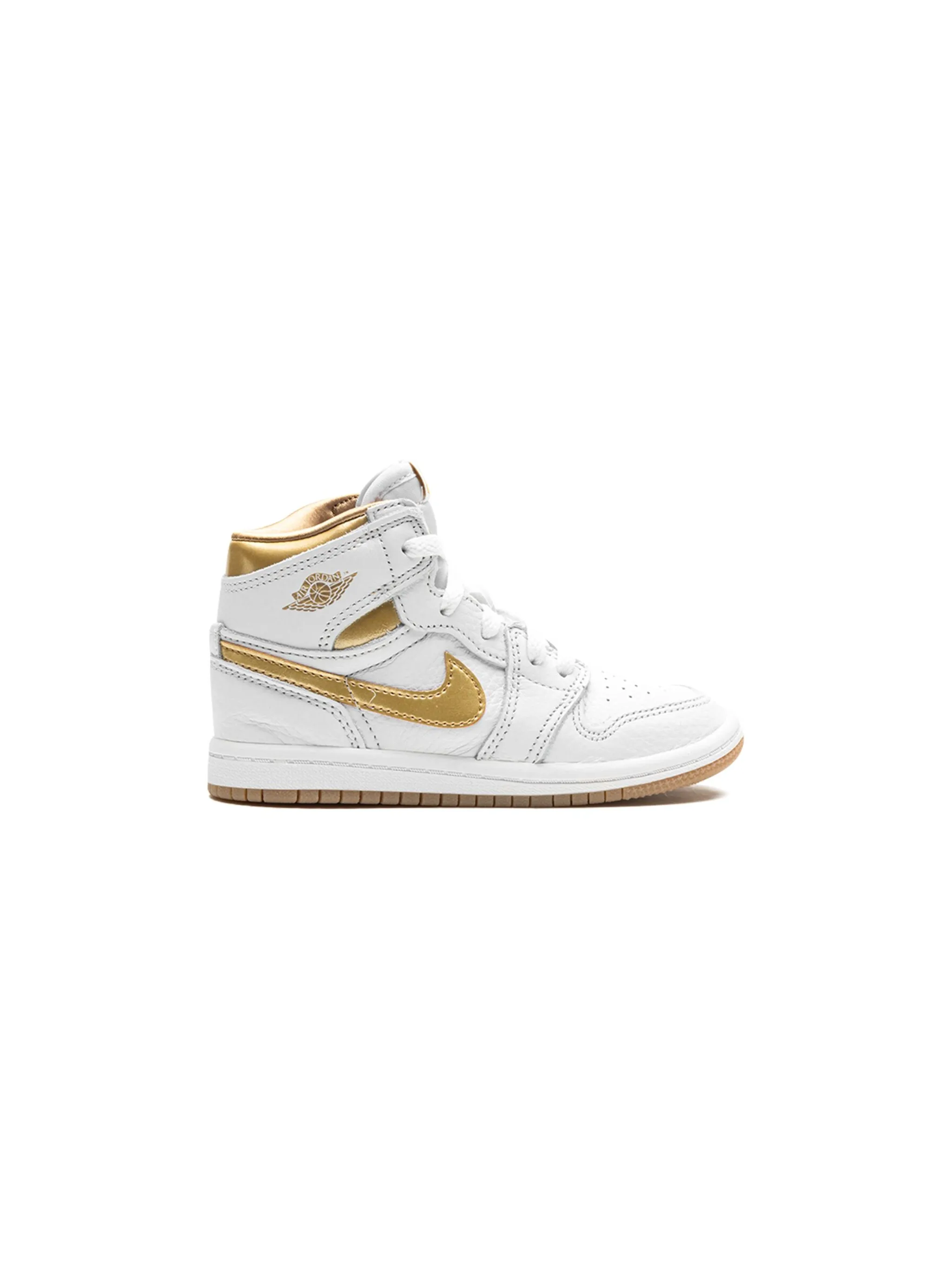 Кроссовки Air Jordan 1 Retro High OG Metallic Jordan Kids, белый — фото 2