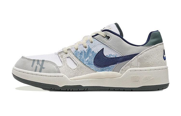 

Кроссовки Nike Full Force Skateboarding Shoes Men Low-top White/gray, светло-серый