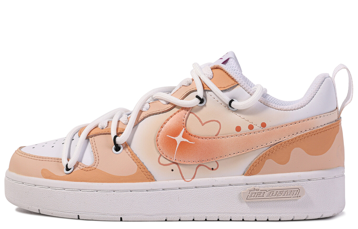 

Кроссовки Nike Court Borough Skateboard Shoes Women's Low-Top Orange/White