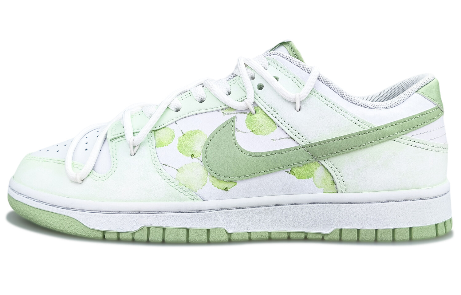 

Кроссовки Nike Dunk Skateboarding Shoes Men Low-top Green/white/cyan, светло-зеленый