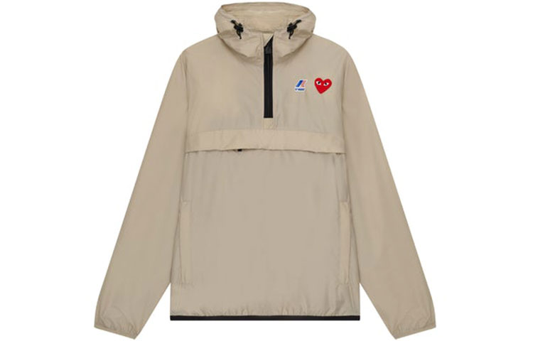 

Куртка Comme Des Garçons Play XK Way на полумолнии CDG Play, Umber