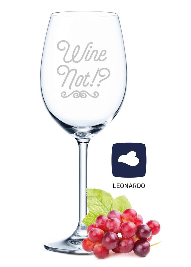 

Бокал для вина Leonardo с гравировкой - Wine Not - Подарок для сомелье-любителя и любителя вина - Бокалы для вина - Подарок на день рождения для женщин и мужчин Gravurzeile