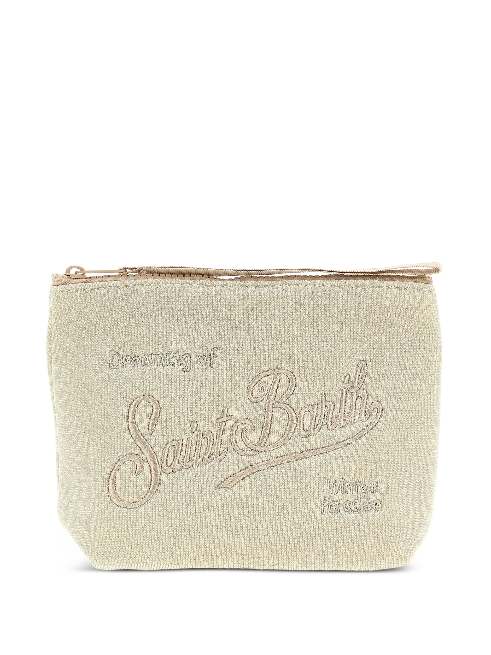 

Мини-сумка Aline с люрексом Mc2 Saint Barth, бежевый