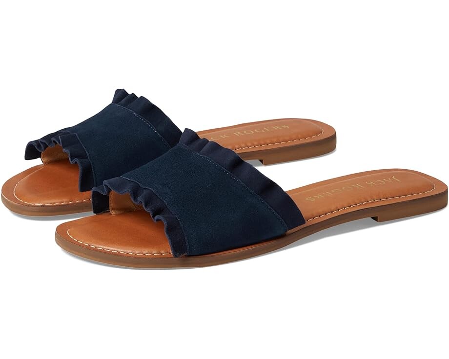 

Сандалии Jack Rogers Rosie Ruffle Slide, цвет Midnight Navy