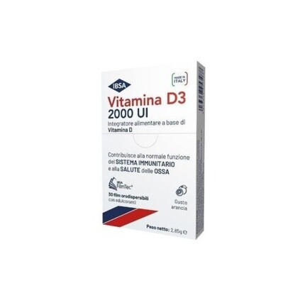 

Ibsa Farmaceutici Витамин D3 2000Ui 30 Orodispenisbili Пленки