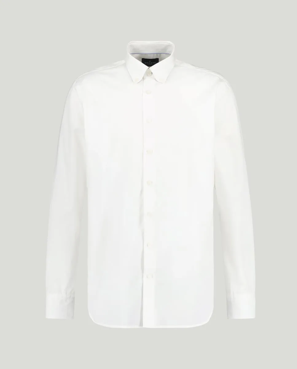 

Мужская рубашка классического кроя, однотонная Hackett, белый