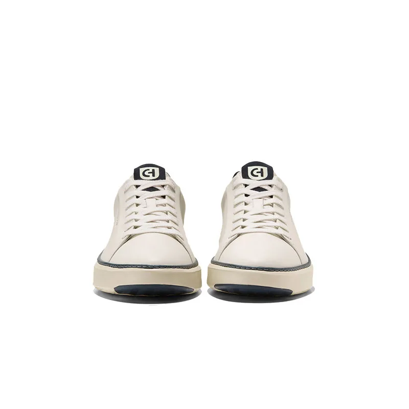 COLE HAAN Кроссовки скейтерские мужские низкие из кожи коровы ivory/dusty blue — фото 4