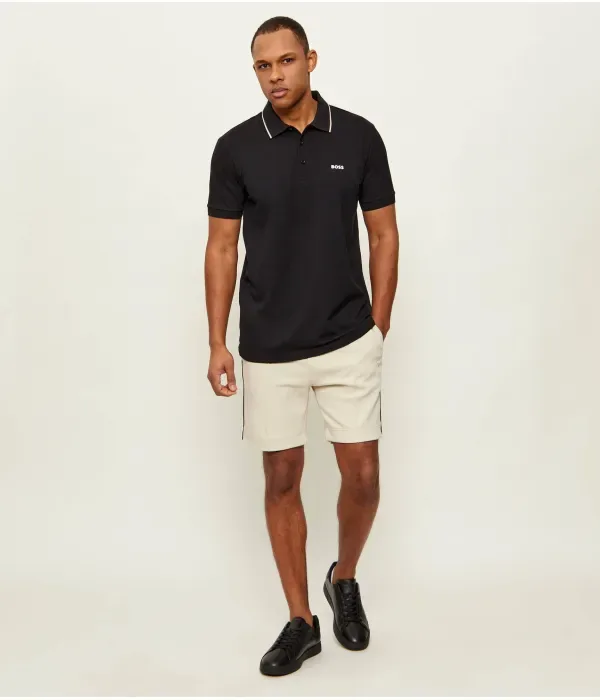 Поло PL_GOC Birdie Paule slim fit Boss Green, черный — фото 2