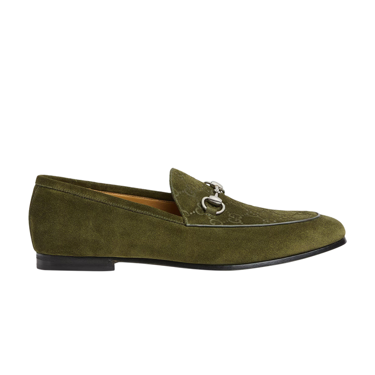 

Кроссовки Gucci Horsebit Loafer, цвет Dark Green Suede