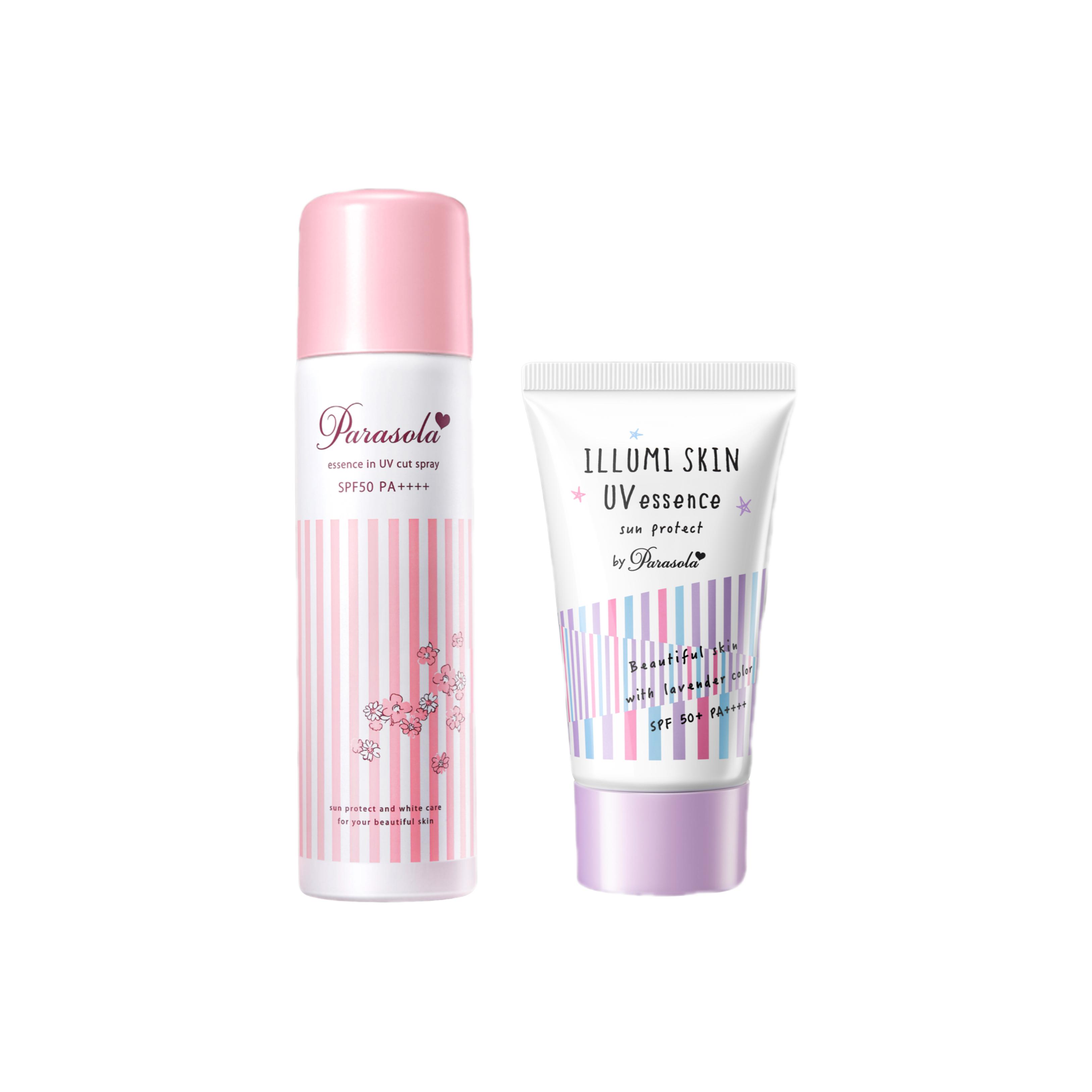 

Набор маленьких зонтиков от солнца с защитой от ультрафиолета и увлажнением 90г+50г NARIS