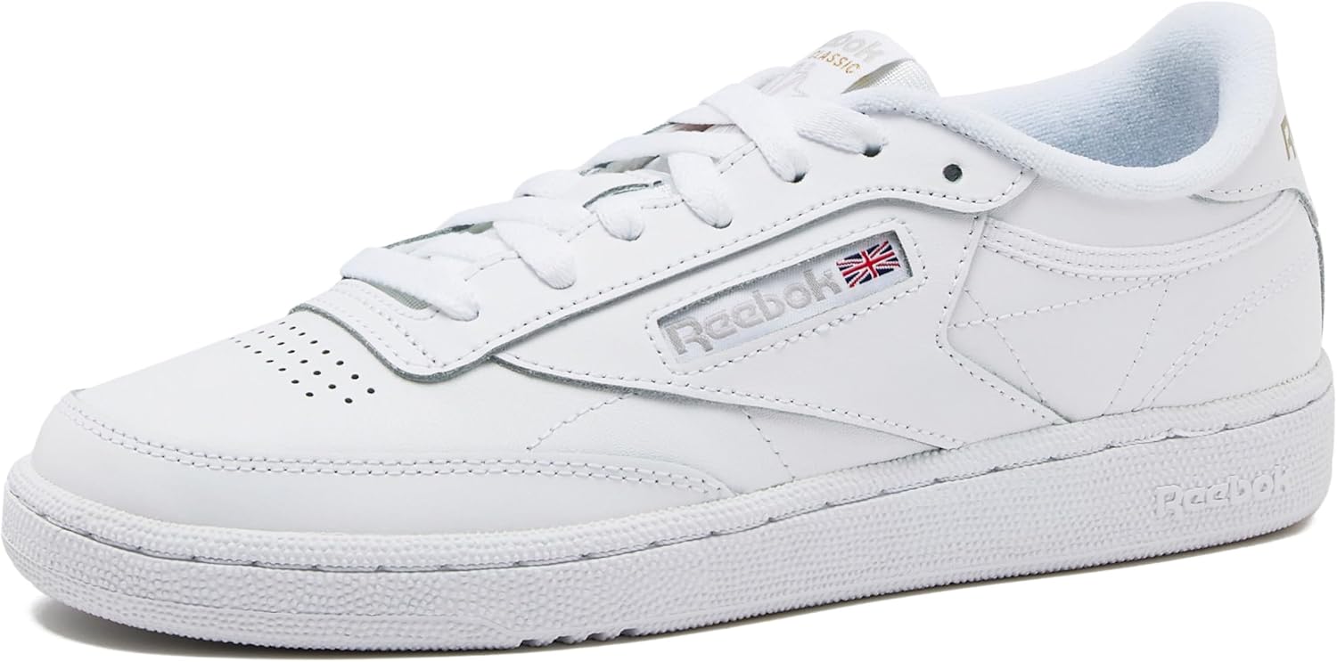 

Мужские кроссовки Reebok Club C 85, повседневная спортивная обувь белого цвета для мужчин, белый/серый