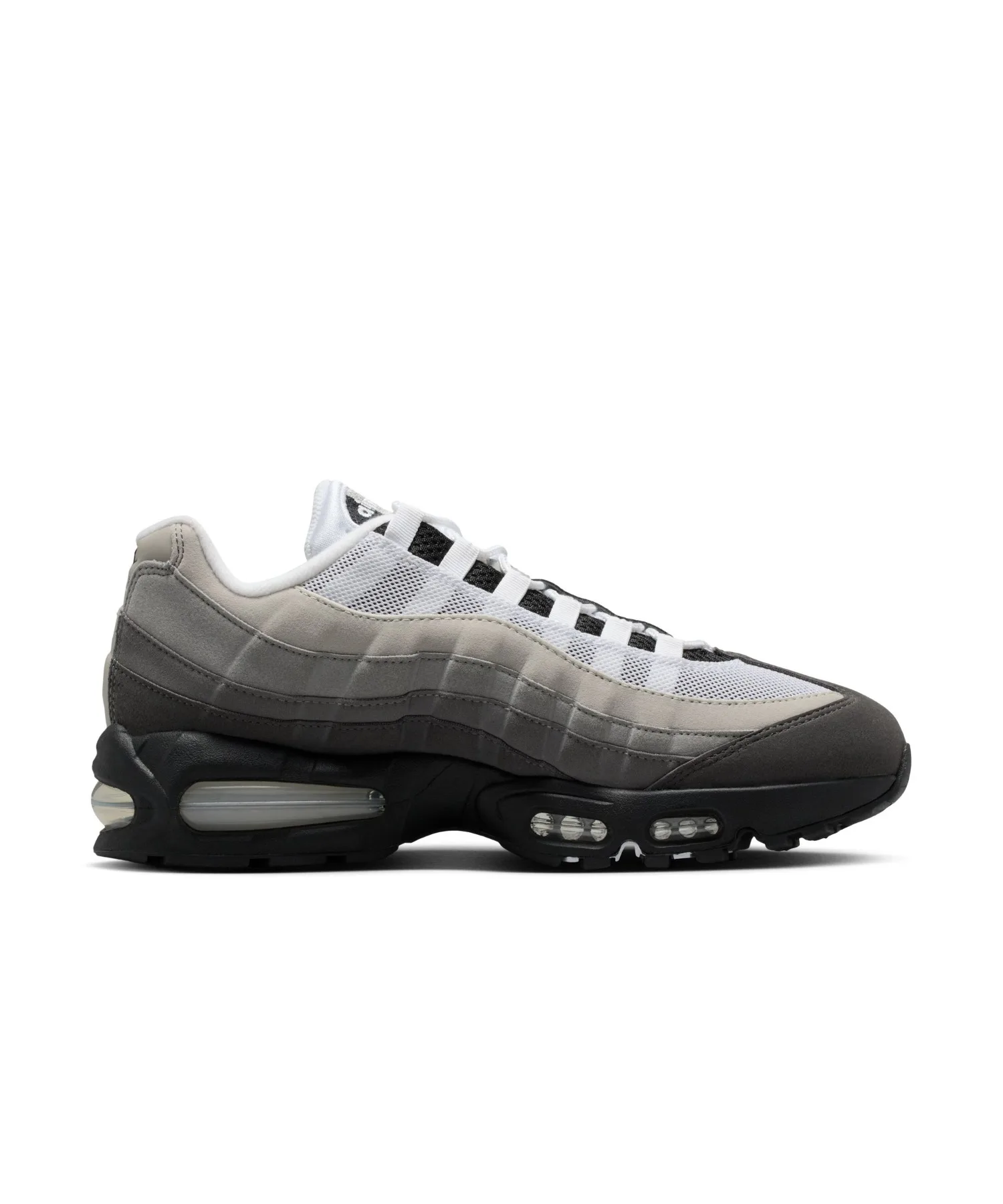 Мужские кроссовки с видимой амортизацией AIR MAX 95 BIG BUBBLE NIKE серые — фото 3