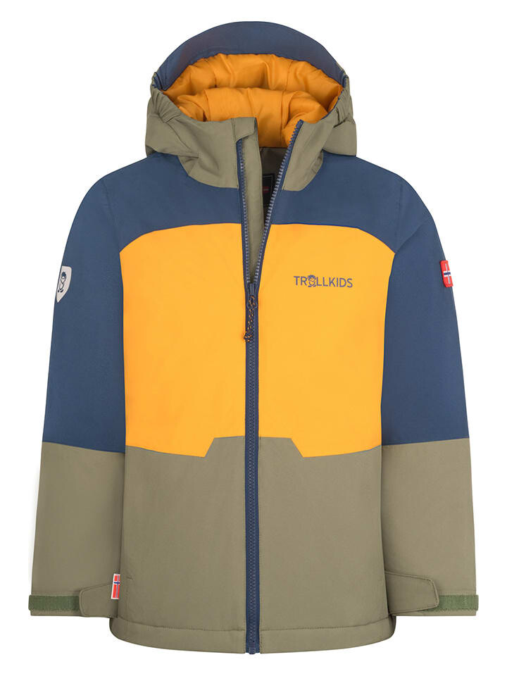 

Куртка Trollkids Hardanger, цвет gelb/khaki/blau