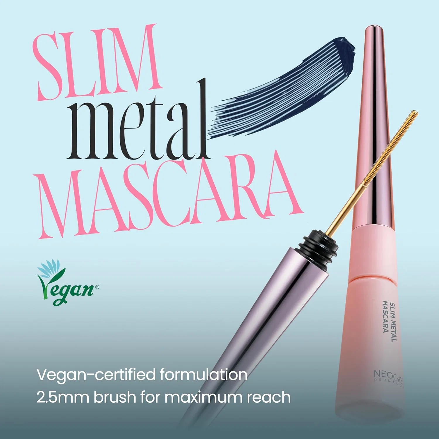 Металлическая тушь для ресниц «Extra Slim Metal Mascara» от DERMALOGY by NEOGENLAB Dermalogy By Neogenlab — фото 2